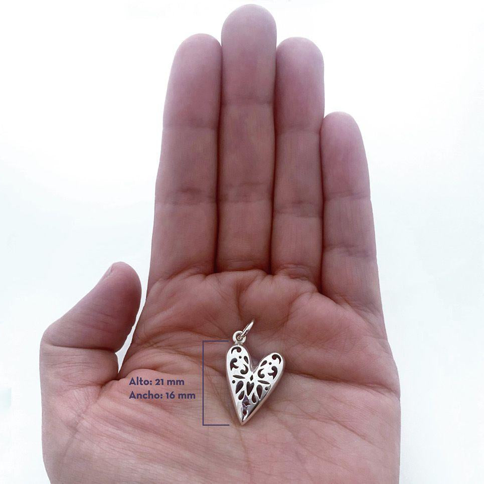 Charm Corazón Inflado con meidas
