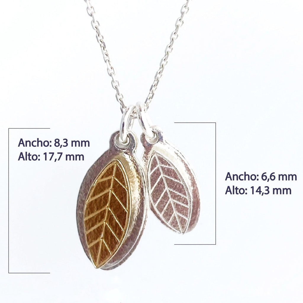 Collar personalizado Dos Hojas _ Medidas