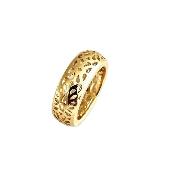 Argolla Bombé Mandala Amor Propio Oro Amarillo 18K