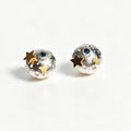 Topos Destellos con Topacios London Blue